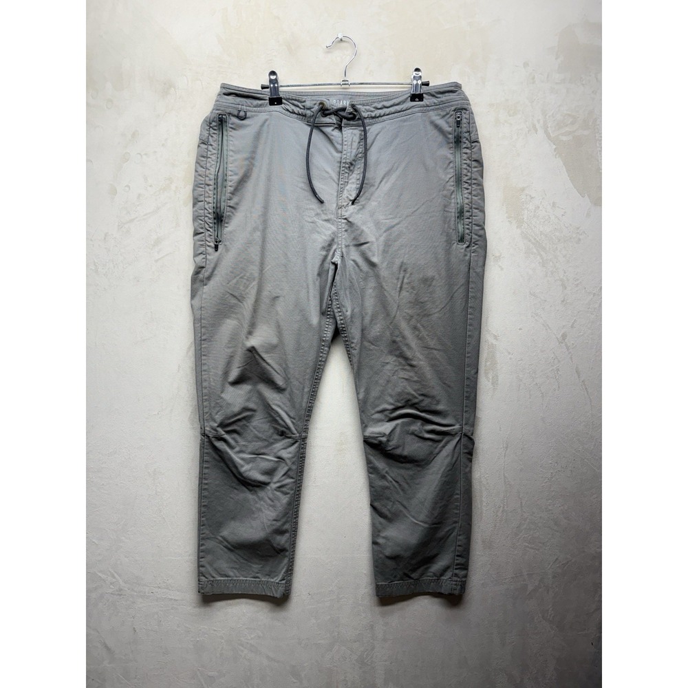Roark Layover 2.0 Slim Straight Travel Pants Mens 34 L Grey Stretch Hiking Chino